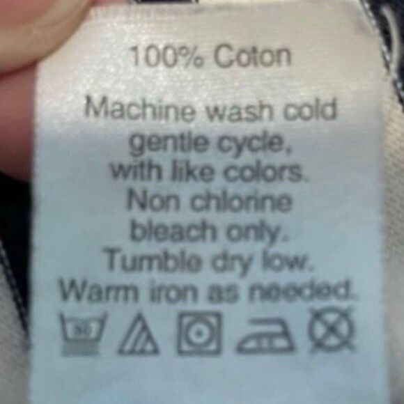 J. Crew Striped Boat Neck Tee Ivory Navy Blue Knit Long Sleeves Classic XXS - Picture 4 of 5